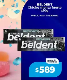 Supermayorista Vital Beldent chicles menta fuerte oferta
