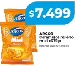 Supermayorista Vital Arcor caramelos relleno mlel oferta