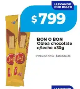 Supermayorista Vital Bon o bon oblea chocolate c/leche oferta