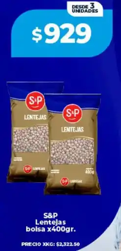 Supermayorista Vital S&P lentejas bolsa oferta