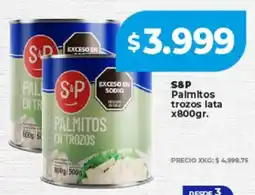 Supermayorista Vital S&P palmitos trozos lata oferta