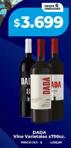 Supermayorista Vital Dada vino varietales oferta