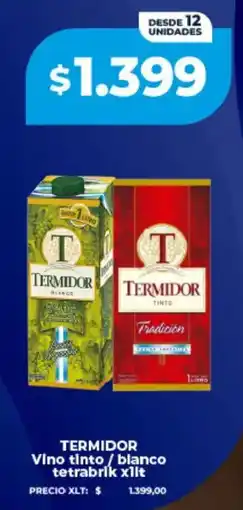 Supermayorista Vital Termidor vino tinto / blanco tetrabrik oferta