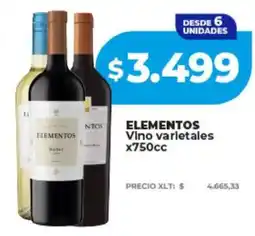 Supermayorista Vital Elementos vino varietales oferta