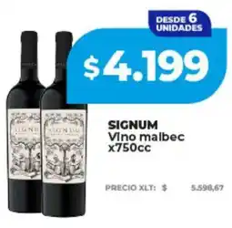 Supermayorista Vital Signum vino malbec oferta
