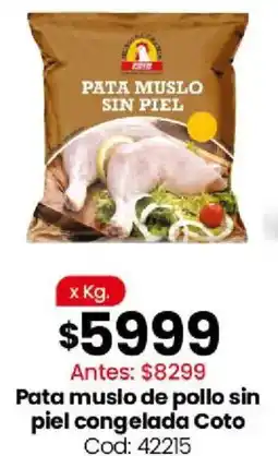 Coto Coto pata muslo de pollo sin piel congelada oferta
