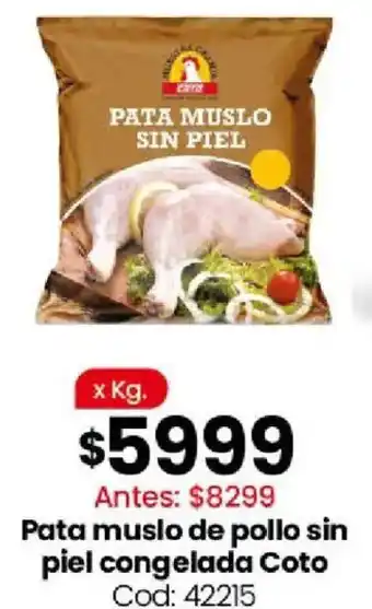 Coto Coto pata muslo de pollo sin piel congelada oferta