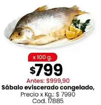 Coto Sábalo eviscerado congelado oferta