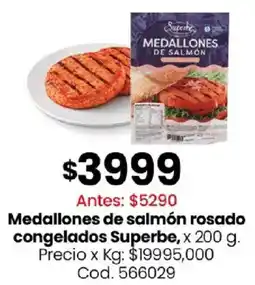 Coto Medallones de salmón rosado congelados superbe oferta