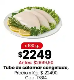 Coto Tubo de calamar congelado oferta