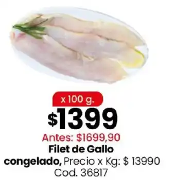 Filet de gallo congelado