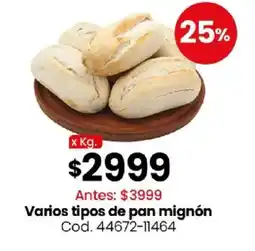 Coto Varios tipos de pan mignón oferta