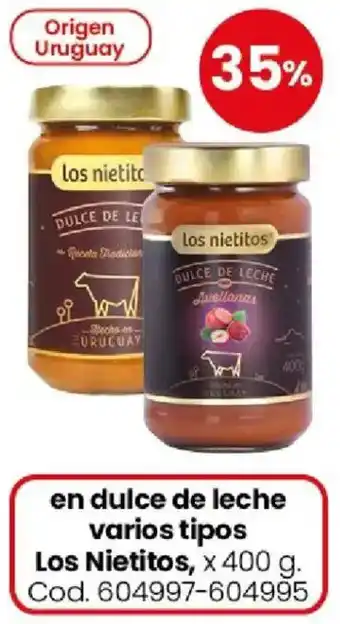 Coto Los nietitos en dulce de leche varios tipos oferta