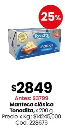 Coto Tonadita manteca clásica oferta