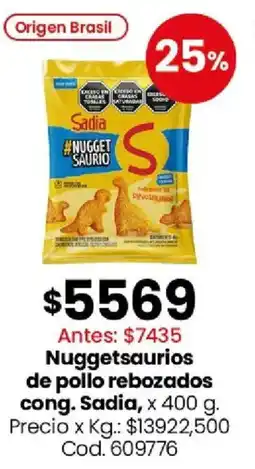 Coto Sadia nugget saurios de pollo rebozados cong. oferta