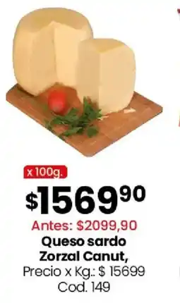 Coto Canut queso sardo zorzal oferta