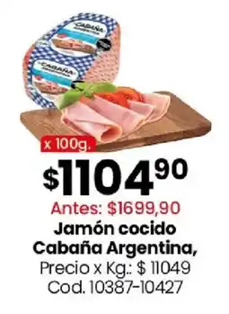 Coto Cabaña argentina jamón cocido oferta