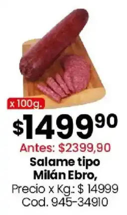 Coto Milán ebro salame tipo oferta
