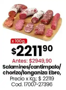 Coto Ebro salamines/cantimpalo/ chorizo/longaniza oferta