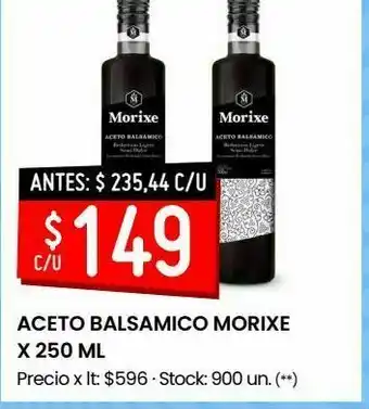 Changomas Aceto balsamico morixe x 250 ml oferta