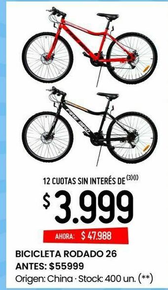 Changomas Bicicleta rodado 26 oferta