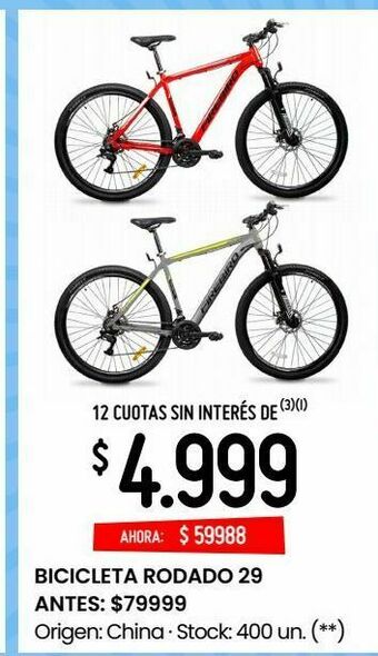 Changomas Bicicleta rodado 29 oferta
