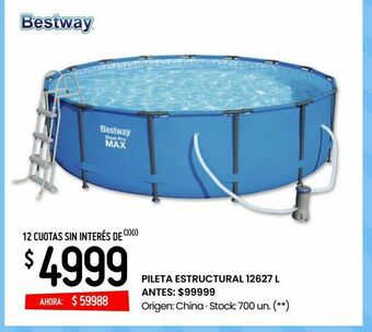 Changomas Pileta estructural 12627 l oferta