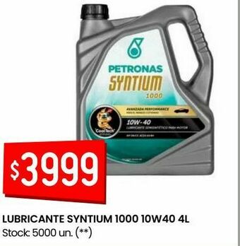 Changomas Lubricante syntium 1000 10w40 4l oferta