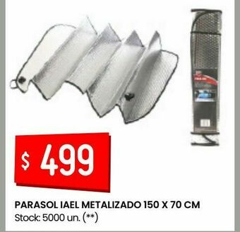 Changomas Parasol iael metalizado 150 x 70 cm oferta