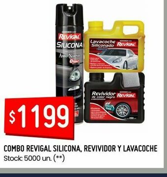 Changomas Combo revigal silicona, revividor y lavacoche oferta