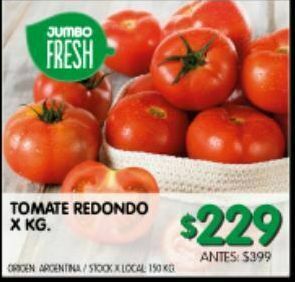 Jumbo Tomate redondo x kg oferta