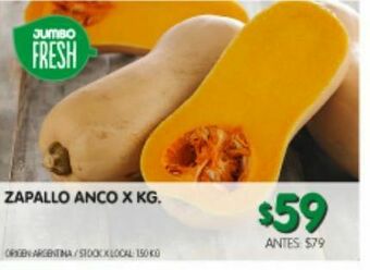 Jumbo Zapallo anco kg oferta