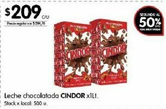 Disco Leche chocolatada cindor 1lt oferta