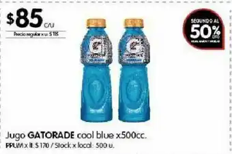 Disco Bebida isotónica gatorade 500cc oferta