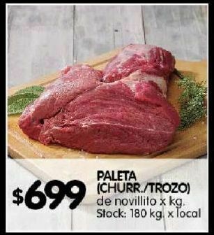 Disco Paleta de novillito x kg oferta