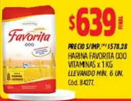 Supermercados Yaguar Favorita 000 harina vitaminas oferta