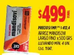 Supermercados Yaguar Arroz mandisovi largo fino oferta