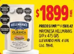 Supermercados Yaguar Hellmann's mayonesa d/p oferta