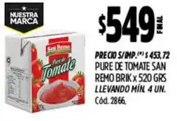 Supermercados Yaguar San remo brik pure de tomate oferta