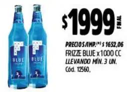 Supermercados Yaguar Frizze blue oferta