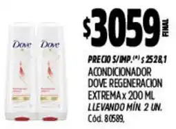 Supermercados Yaguar Dove acondicionador regeneracion extrema oferta