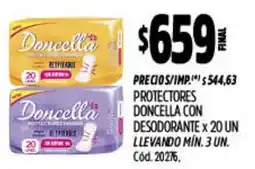 Supermercados Yaguar Doncella protectores con desodorante oferta