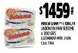 Supermercados Yaguar Seiseme jabon en pan oferta