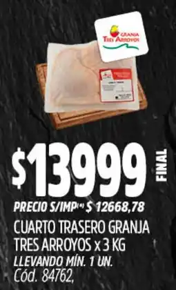 Supermercados Yaguar Tres arroyos cuarto trasero granja oferta