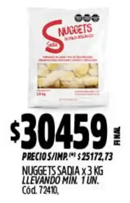 Supermercados Yaguar Sadia nuggets oferta