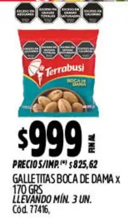 Supermercados Yaguar Terrabusi galletitas boca de dama oferta