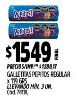 Supermercados Yaguar Pepitos galletitas regular oferta