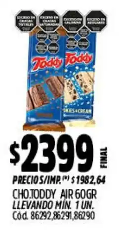 Supermercados Yaguar Toddy cho. air oferta