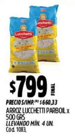 Supermercados Yaguar Lucchetti arroz parboil oferta