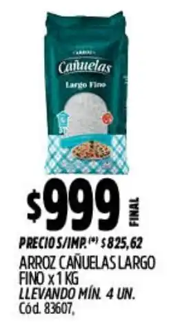 Supermercados Yaguar Cañuelas arroz largo fino oferta